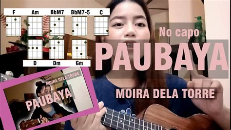 moira ukulele chords|Paubaya Uke tab by Moira Dela Torre .